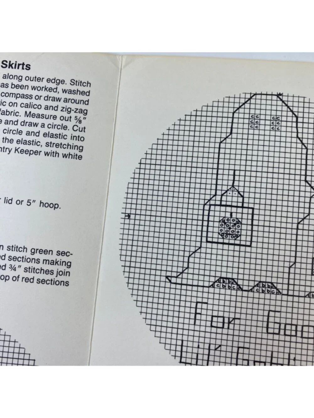 Vintage Country Keeper Hoop Designs Cross-Stitch Pattern Instruction Booklet